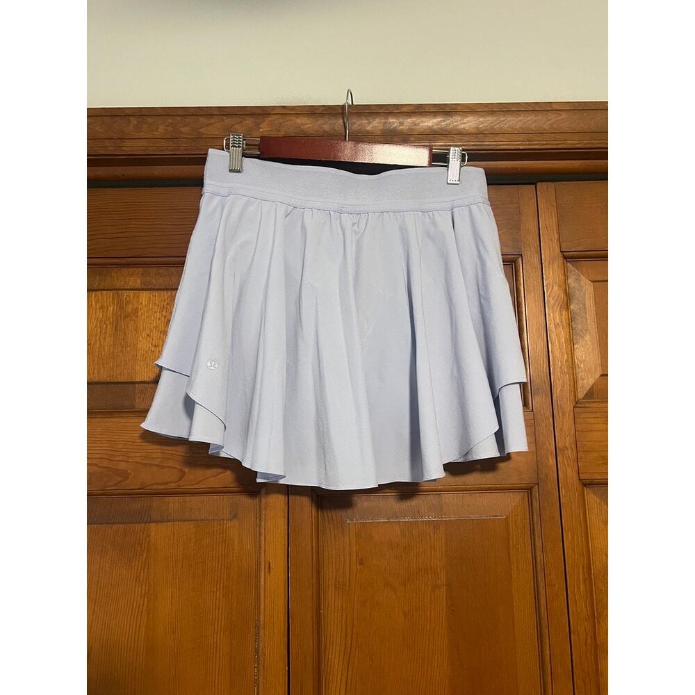 Lululemon Women's Court Rival High-Rise Skort Long Pastel Blue Athleisure SZ 10 - Picture 5 of 8